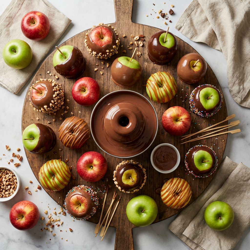 Pommes au chocolat
