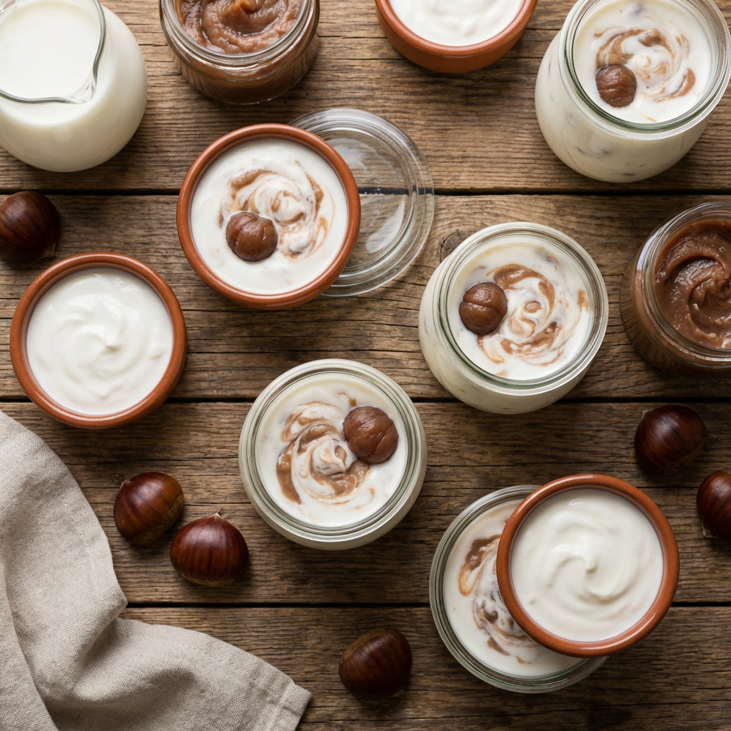 Yaourt à la crème de marrons