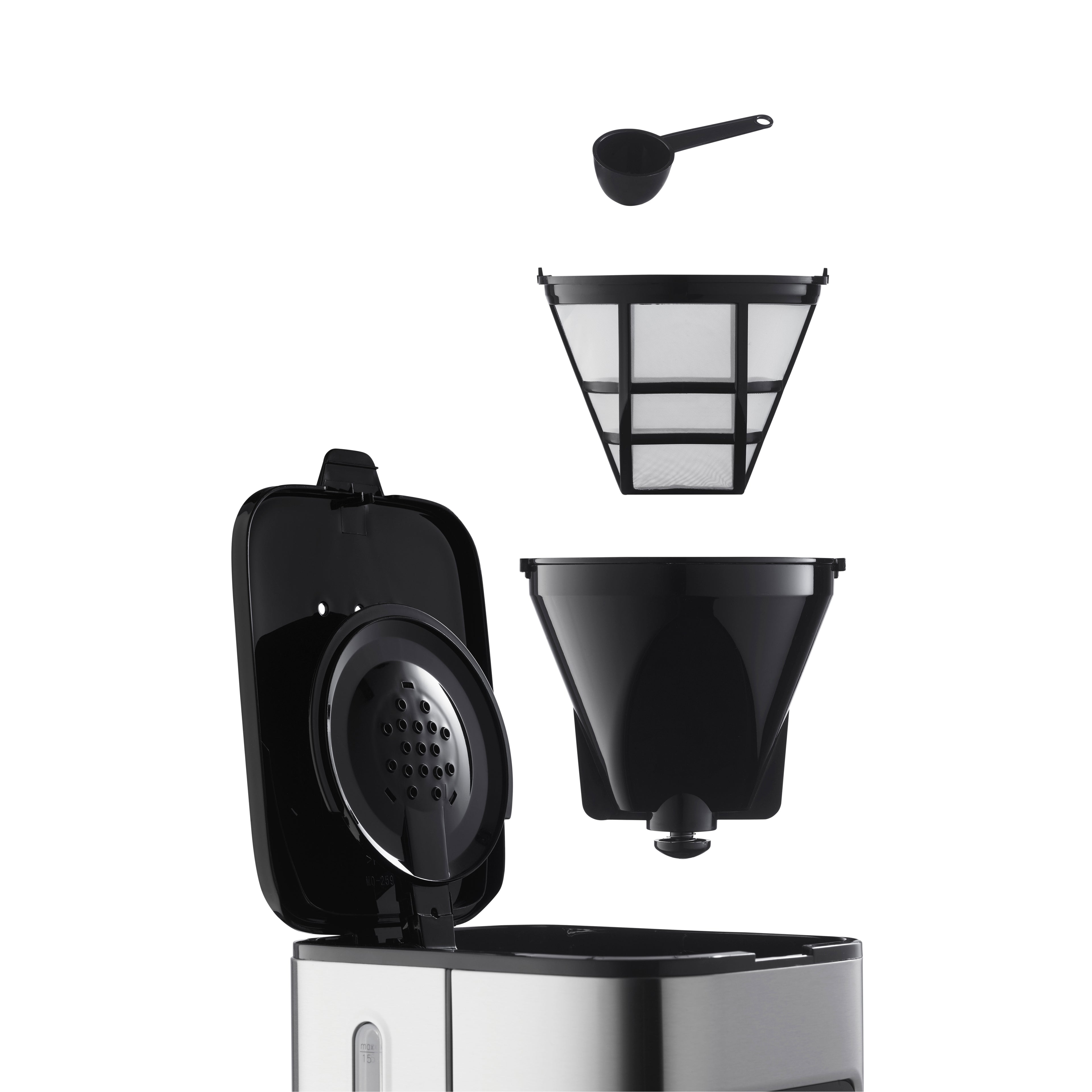 Cafetière filtre programmable 1,5 L noir